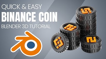 Blender 3D BINANCE COIN Modeling Tutorial - Quick and Easy - Blender 3D Tutorial