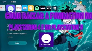 como baixar a Funimation no PlayStation 4 e Playstation 5