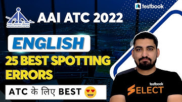 AAI ATC English Lectures 2022 | 25 best Spotting Errors | full concepts| | VDSir #aai #atc #english