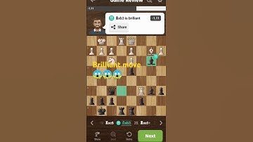 brilliant move 😱😱by me on 1285 elo player #chess #chessgame #puzzle #chesscom #games #queensacrifice