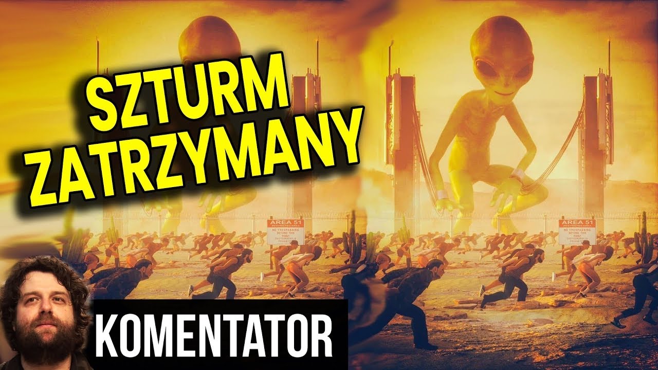 Szturm na Strefę 51 Zatrzymany - Nie było to trudne :( - Analiza Komentator Ufo Kosmici Obcy Film PL polska hd