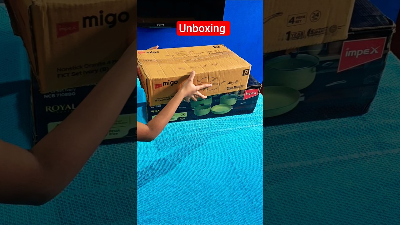 impex nonstick cookware set 👍👍👍#unboxing video