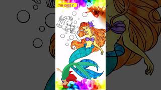 Coloring Ariel The Little Mermaid Disney  Princess Coloring Page