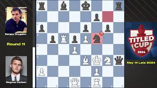 Magnus Carlsen vs Sergey Drygalov || Titled Cup 2024 #chessgame #pleasesubscribe