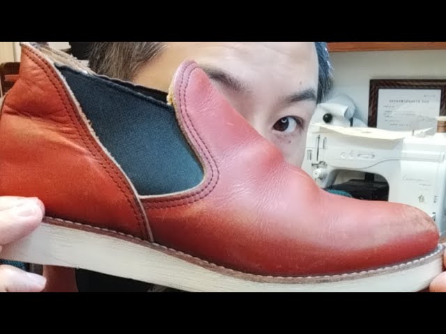 Polishing Red Wing Chelsea Boots Live - YouTube