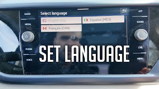 How To change language on VW Taos (Volkswagen)