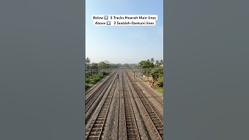 Below ⬇️  5 Tracks Howrah Main lineAbove ⬆️   2 Sealdah-Dankuni line