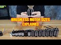 Brushless motor sizes and numbering explained.