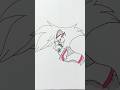 【Hazbin Hotel】エンジェルダストの横顔を本気で描いてみた✏️ #howtodraw #art #drawing #hazbinhotel #angeldust #alastor