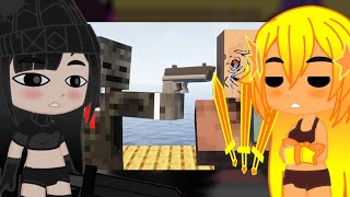 Mob talker girl's react to Villager Talent Show by Grox (And thanks for the 180k Subs :0)