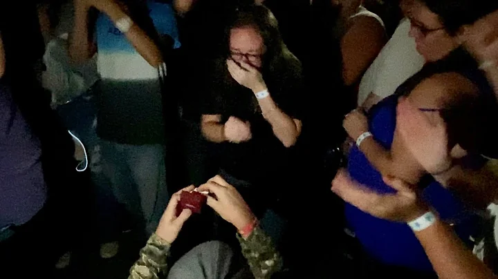 Guy Proposes to Girl at Brantley Gilbert Concert a...