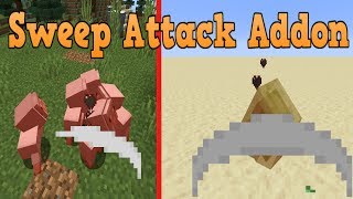Minecraft Bedrock Edition Sweep Attack Addon/MOD Download @dakonblackrose