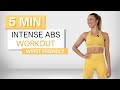 5 min INTENSE ABS WORKOUT | Wrist Friendly | At Home