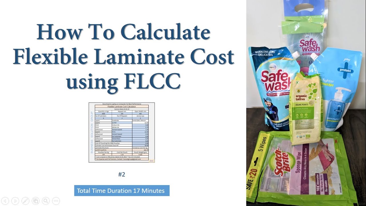 How to Calculate Flexible Laminate Cost using FLCC YouTube