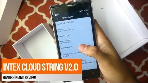 Intex Cloud String v2.0 Mobile : Hands on Review