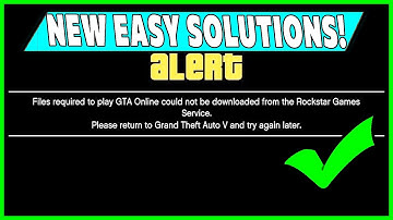GTA 5 Online How To Fix Files Required To Play GTA Online Could Not Be Downloaded 2022