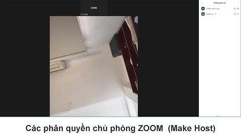 Phân quyền make Host trong ZOOM