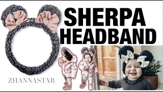 how to make SHERPA headband headwrap ears tutorial