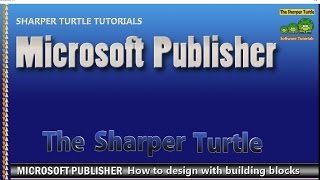 Microsoft Publisher - How to speed page design using building blocks