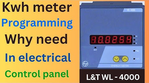 energy meter | kwh meter wiring | energy meter programming | WL4000 #technician_Prasad
