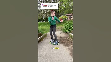 How to heel toe spin on rollerblades 🩰☺️ #skating