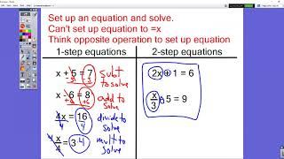 Math 8 2-9 Word Problems