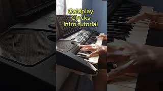 Coldplay - Clocks - simple piano cover ( intro tutorial ) #music #pianocover #popmusic #jazzmusic
