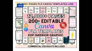 12 000+ Pages Canva PLR Planner Templates