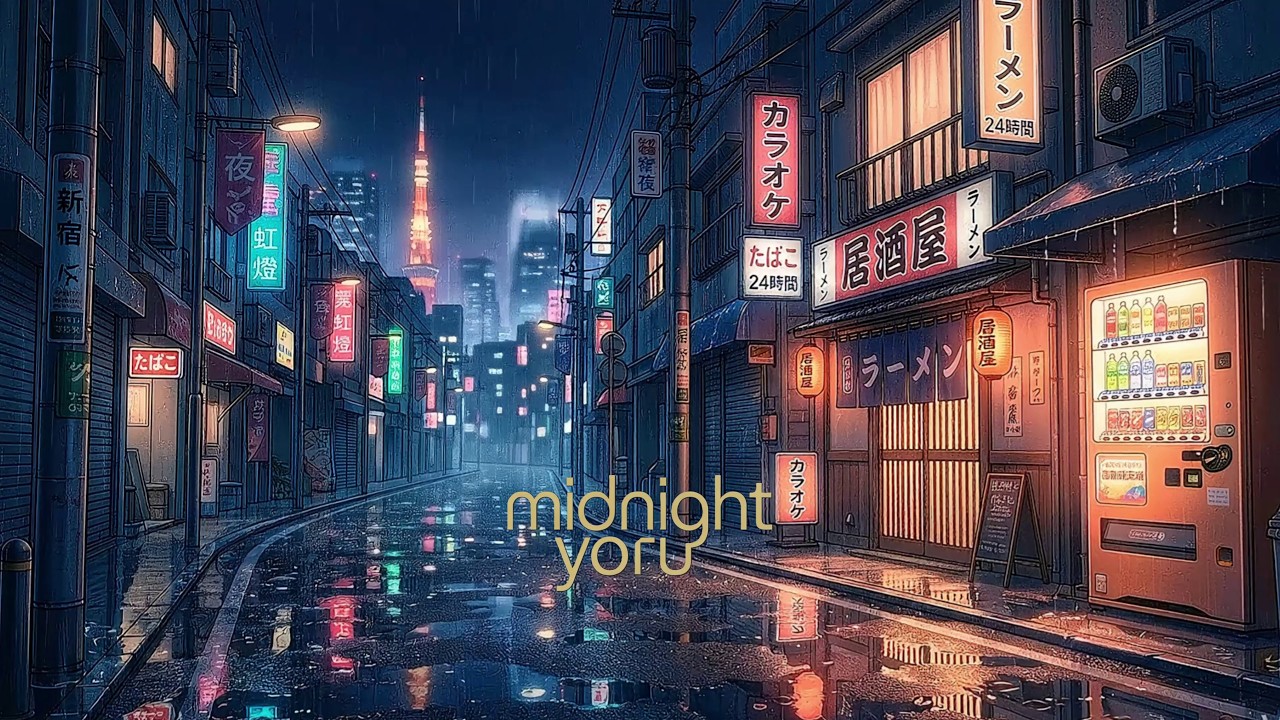 Tokyo Rain Street Lofi 🌧️ Deep Night Jazz & Chill Lofi Hip Hop Mix to ...