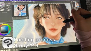 CSP Study 13 - 🎨Painting process | Semi realism | 💖Digital painting illustration