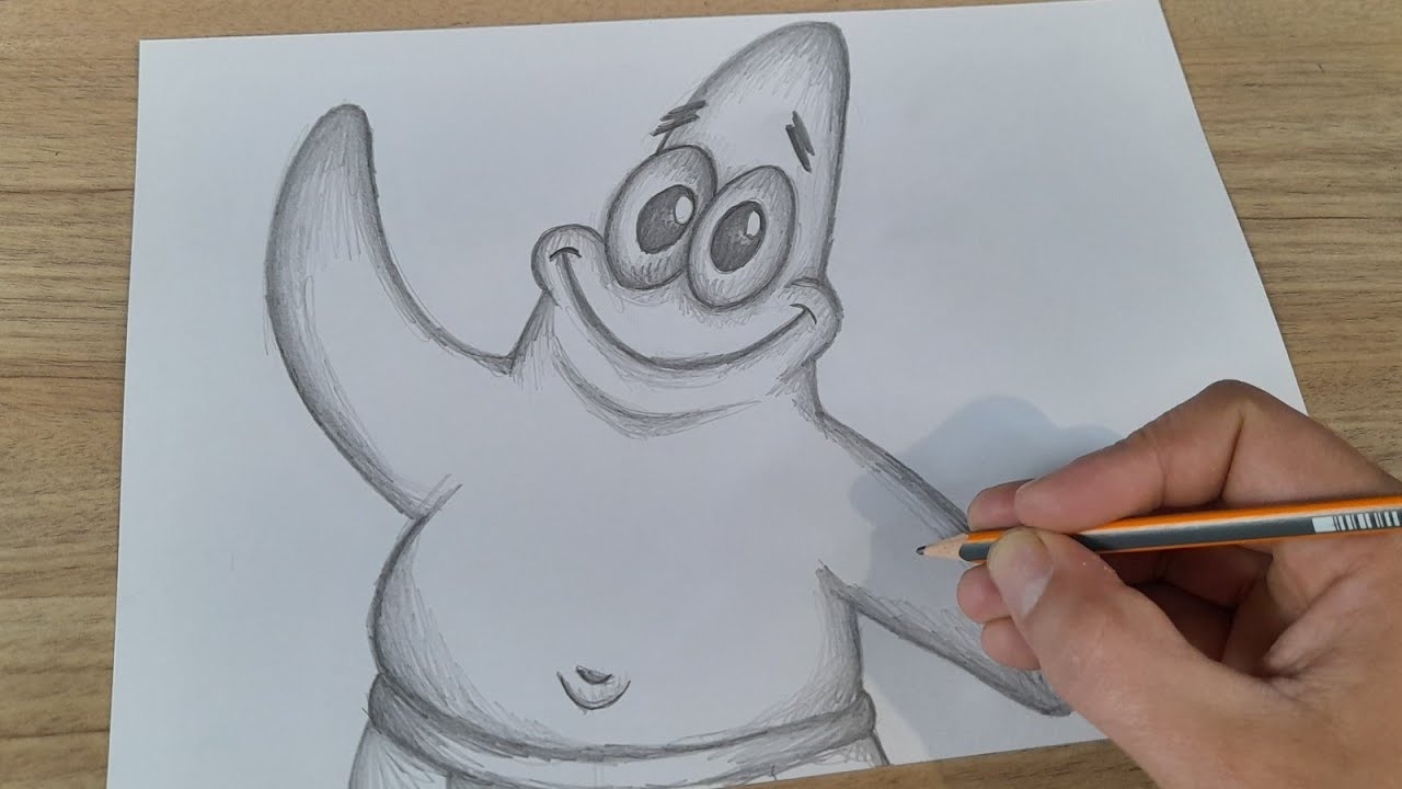 Como desenhar o Patrick estrela Mandrake passo a passo #desenho