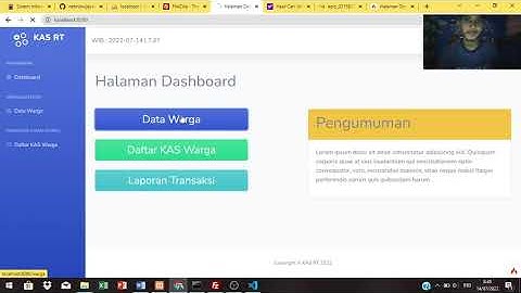 pemrogaman web - Iuaran kas Rt