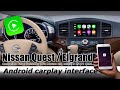 Carplay on Nissan Quest / Elgrand E52 Android video interface and remove trim panel by Lsailt