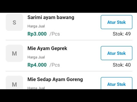 cara menambahkan stok barang || di aplikasi buku warung 2022