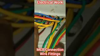MCB DB Connection 😱 #shorts #electrical #mcb #wiring #wire