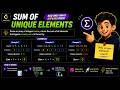 Sum of Unique Elements | LeetCode | C++ Easy Explanation