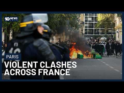 Violent Clashes Across France As Student Protests Escalate | 10’s Late News