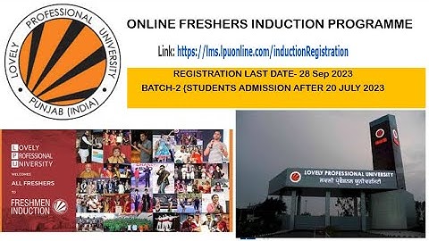 LPU Online Induction 2023 / LPU how to register form /#lpu #onlinemba  #lpudiaries