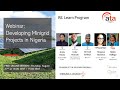 Webinar: Developing Minigrid Projects in Nigeria