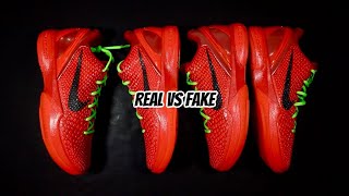 Nike Zoom  Kobe 6 Protro Reverse Grinch EXCLUSIVE ACCESS !!!  Retail VS Fake