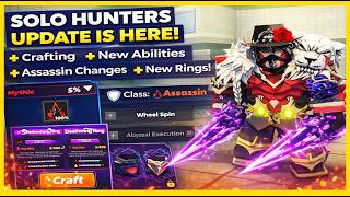 THIS UPDATE CHANGES EVERYTHING… Crafting, Assassin BUFFS & New Rings! | Solo Hunters Roblox screenshot 3