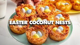 Coconut Macaroon Nests Recipe - Easter Dessert Idea!