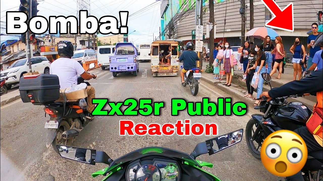 Zx25r Public Reaction 22 || napatitig bigla si ate || bali leeg bomba! may Police check point!