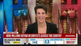 MSNBC's Super Tuesday 2024 Coverage - 6pm to 10pm [No Commercials]