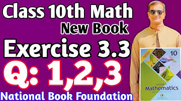 Class 10 Exercise 3.3 Q:1,2,3 Ex 3.3 NBF Maths | Fbise maths 10th Singular Matrix Nonsingular Matrix