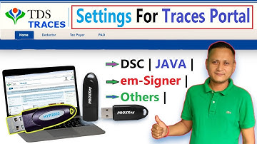 Digital Signature Setting for TRACES Portal | JAVA/emSigner Setting for TDS TRACES | #dsc_guru2023