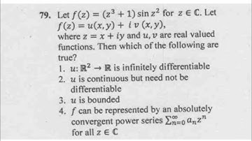 CSIR-NET-2019(June)-Part-C(Complex Analysis).