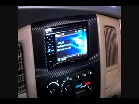 Dodge Ram Double DIN Molded Dash Kit Carbon Fiber Widescreen - YouTube