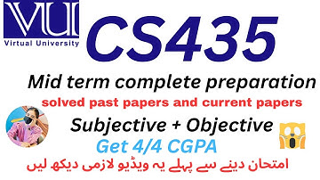 CS435 MID TERM CURRENT PAPERS SPRING 2025 | CS435 MID TERM PREPARATIONS | CS435 MID TERM #cs435