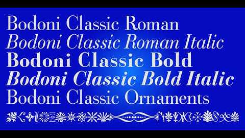 Bodoni Classic Font Download